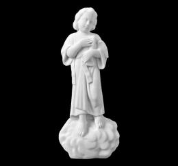 SYNTHETIC MARBLE CHILD WITH DOVE